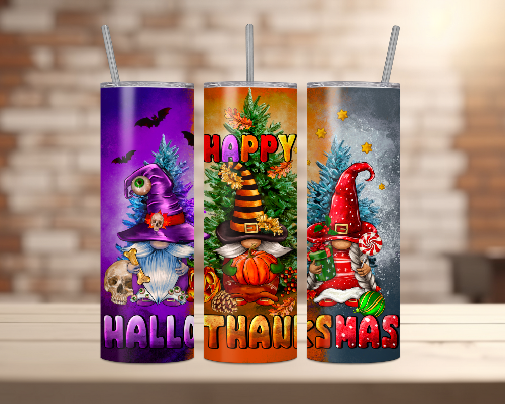 Happy Hallothanksmas 20oz Tumbler Choice