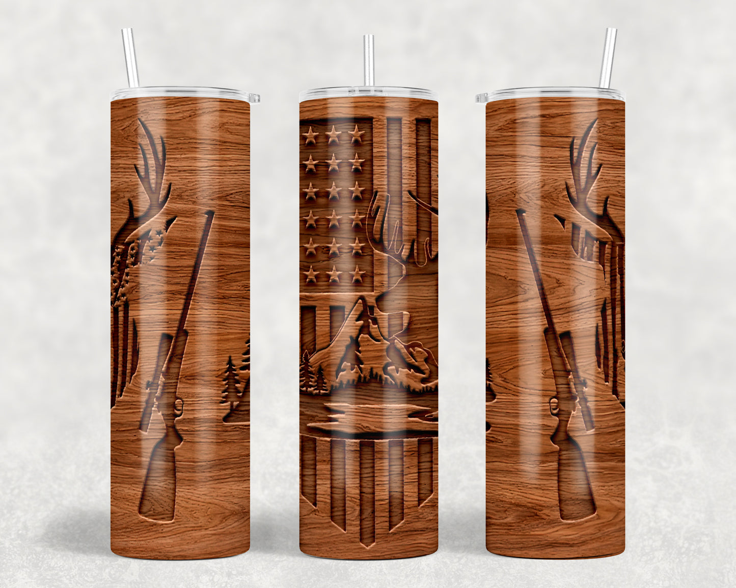 Hunting Wood grain Tumbler