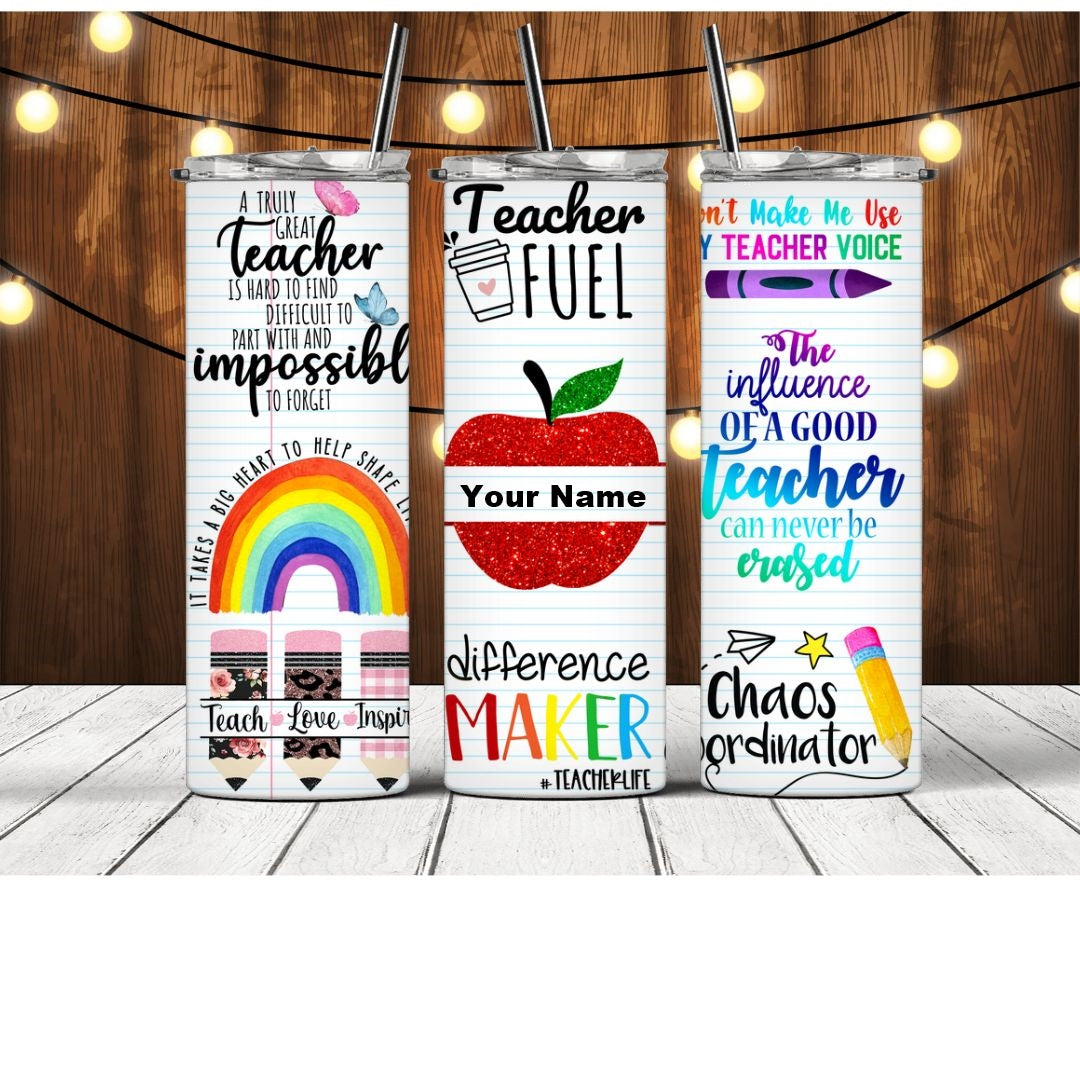 Customize Teacher Tumbler