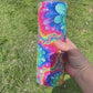 20oz Tumbler Rhinestoned Groovy Colorful Sublimated Pattern